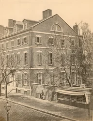 Pierce Butler Mansion, 8th und Chestnut Streets, ca. 1855